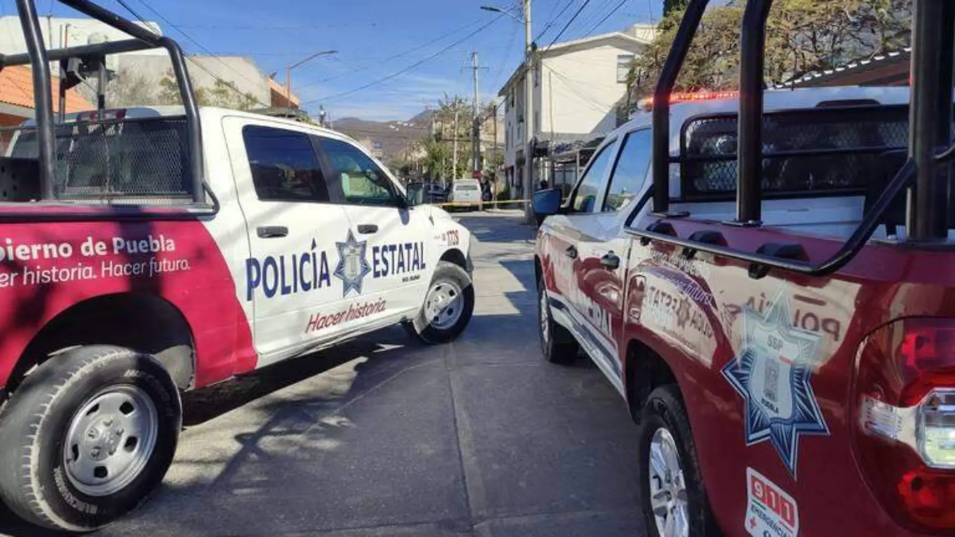 patrullas atendiendo reporte policial